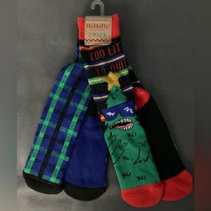 NWT 2 pair Christmas Lit socks